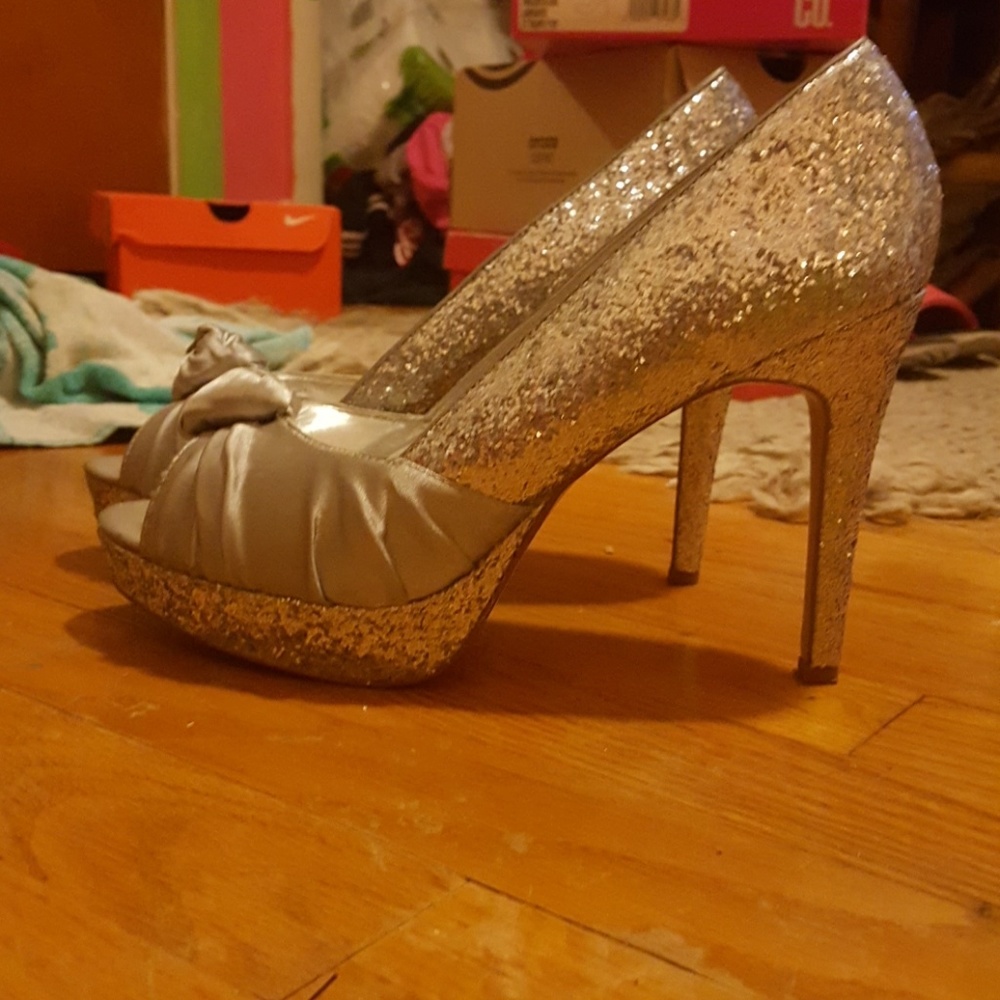 Glitter high heels